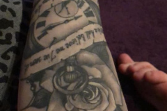 Narben Tattoo Arm innenfläche