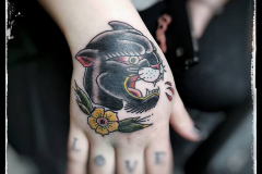 Old-School-Tattoo-Hand-Panther